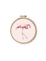 Erkek genel Flamingo Kasnak Tablo 18,5 cm