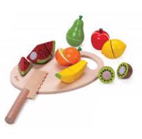 genel Classic World Wooden Cutting Fruits - 17 Pieces 