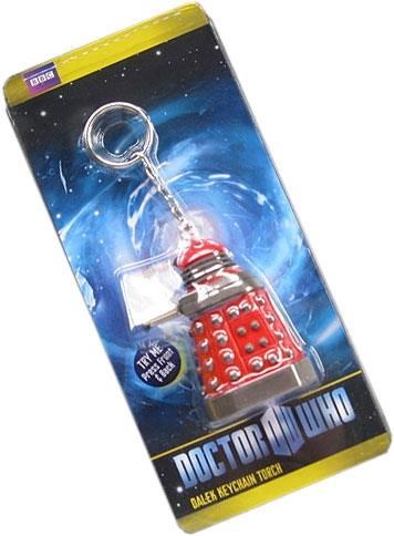 Erkek genel Doctor Who: Keychain Flashlight: Red Dalek