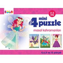 genel  4 Mini Puzzle :Masal Kahramanları 