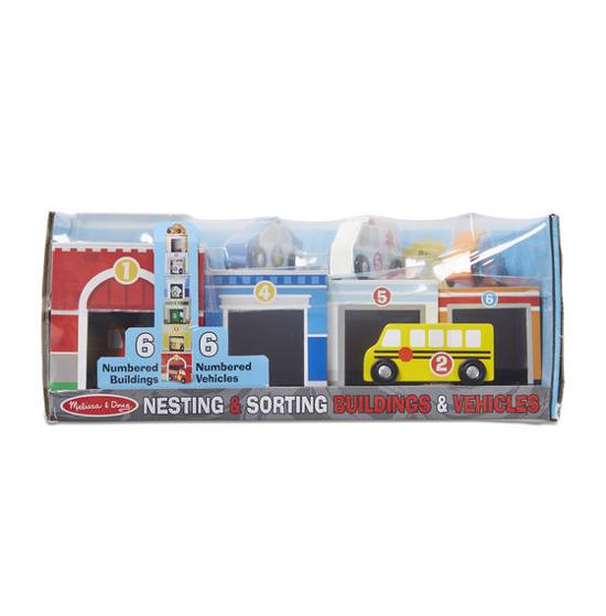 Men genel Nesting Sorting Stacking Blocks-Towers and Vehicles