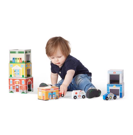 Men genel Nesting Sorting Stacking Blocks-Towers and Vehicles