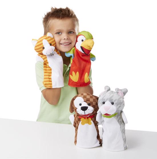 Men genel Hand Puppet Set - Pets