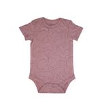 Men genel Short Sleeve Bodysuit-Pink Animals (0-3 Months)