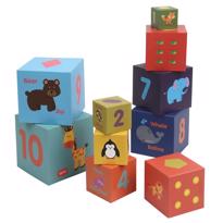 genel Tanny Tower Game, 10 Stacking Cubes, 95 c 