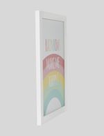 Men genel Rainbow Makes Me Happy Wall Frame 23 cm x 32