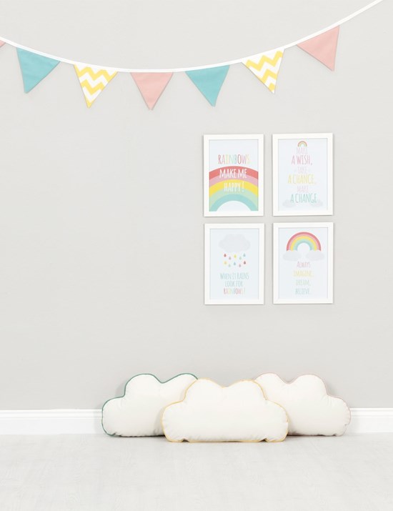 Men genel Rainbow Makes Me Happy Wall Frame 23 cm x 32