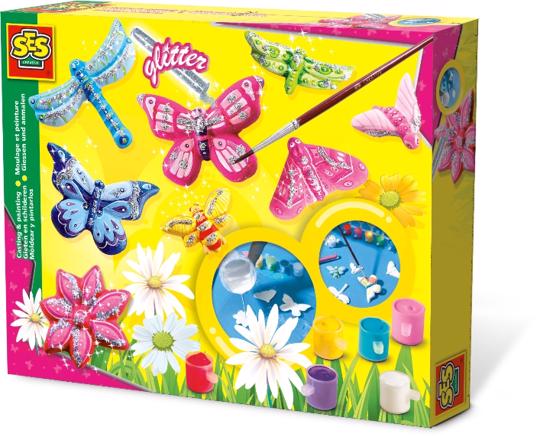 Men genel Butterfly Glitter Casting and Painting Set