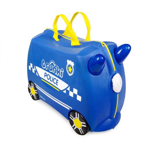 Erkek genel Trunki Çocuk Bavulu - Polis Arabası Percy