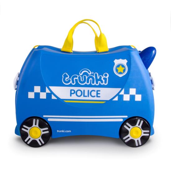 Erkek genel Trunki Çocuk Bavulu - Polis Arabası Percy