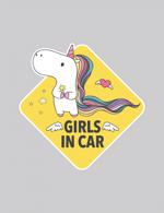 Men genel Araba Sticker : Girls In Car