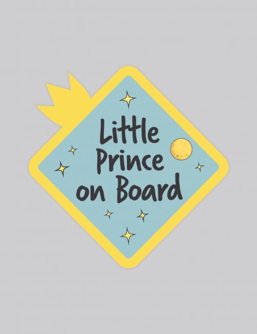 Erkek genel Araba Sticker : Little Prince On Board