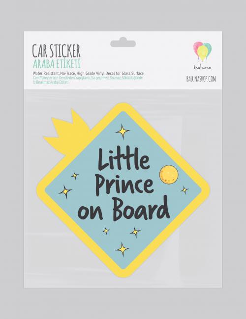 Men genel Car Sticker : Little Prince On Board