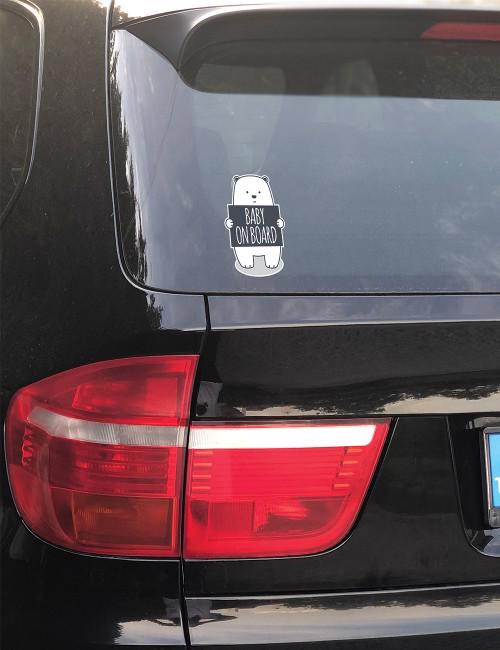 Men genel Araba Sticker : Baby On Board