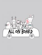 Erkek genel Araba Sticker : All On Board