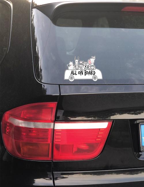 Erkek genel Araba Sticker : All On Board
