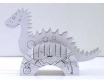  Little Dino Pencil Holder (6 Coloring Pencils included) 