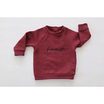genel Burgundy Feminista Sweatshirt 6-12 Months 