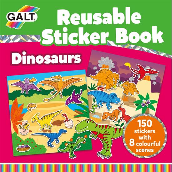 Erkek genel Reusable Sticker Book - Dinosaurs 3 Yaş+