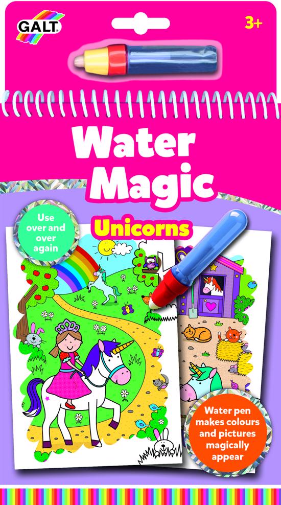 Erkek genel Water Magic Sihirli Kitap Unicorns  3 Yaş+