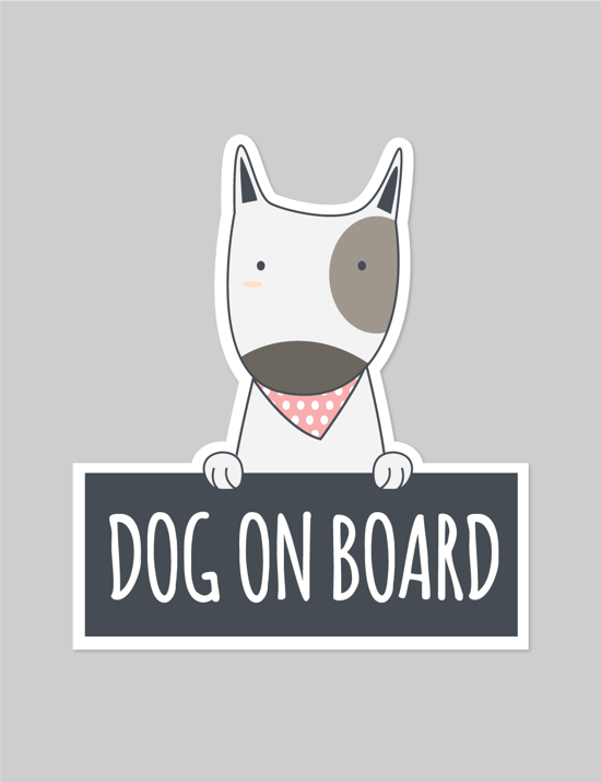 Erkek genel Dog on Board Araba Sticker