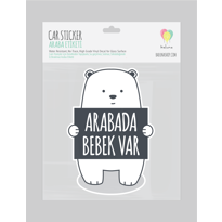  Arabada Bebek Var Ayıcık Araba Sticker 