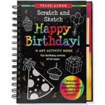 genel Happy Birthday -Scratch and Sketch -Trace Along 