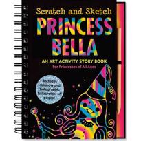 genel Princess Bella -Scratch and Sketch -Trace Along 