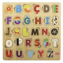 genel Rossie Wooden Turkish Alphabet Puzzle 