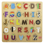 Men genel Rossie Wooden Turkish Alphabet Puzzle