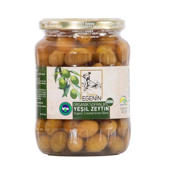 Organik Yesil Zeytin Kirma 420 Gr Happyshop