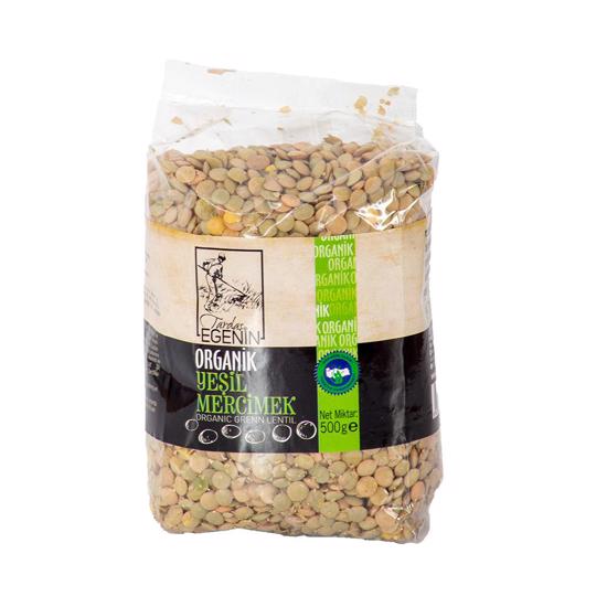 Organik Yesil Mercimek 500 Gr Happyshop