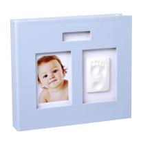  Baby Memory Prints Deri Hatıra Albümü (Mavi) 