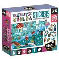 genel Puzzle and Stickers Fantastic World 3-6 Yaş 
