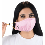 Erkek genel Double Layer Protection Silver Guard Mask -Pink