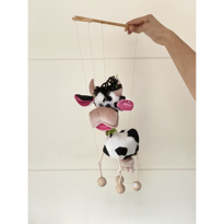 genel Handmade Cow Puppet 