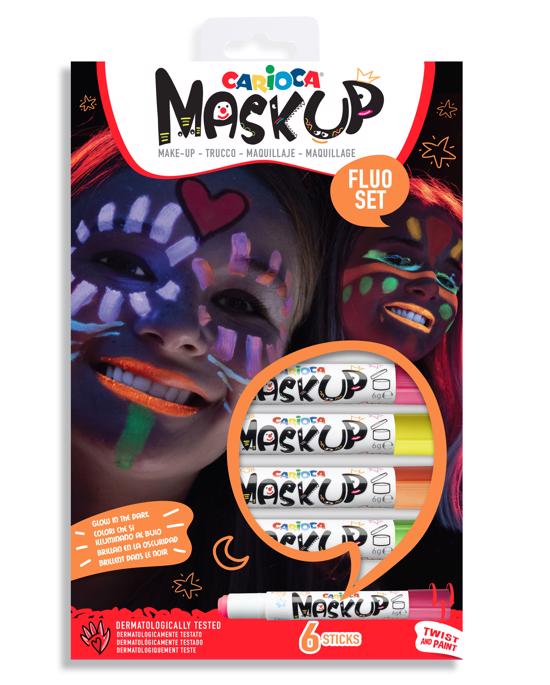 Erkek genel Carioca Mask Up Yüz Boyası -Neon 6 Renk