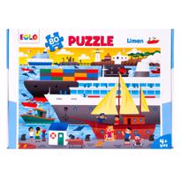 genel Eolo 80 Parça Puzzle - Liman 