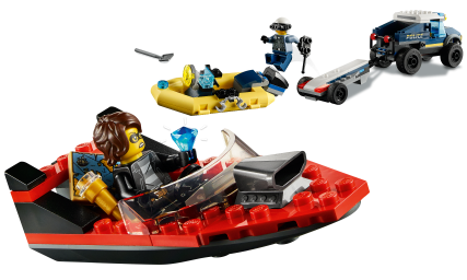 Erkek genel Lego City Elit Polis Tekne Taşıma Aracı