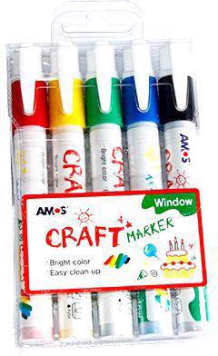 amos kalem markor craft marker 5li