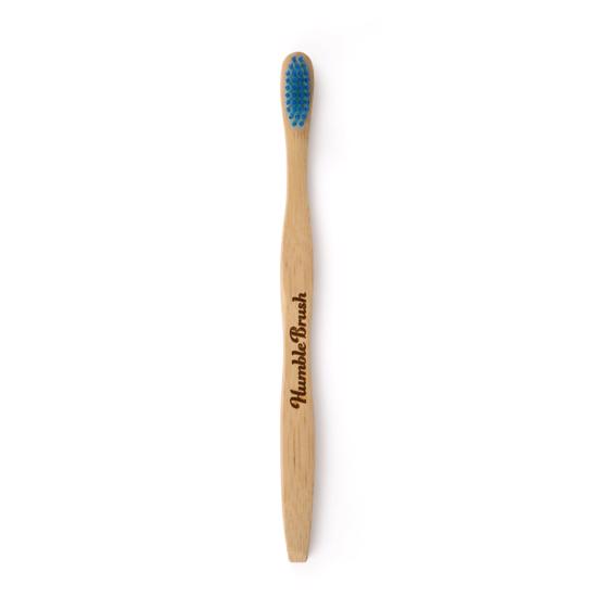 Erkek genel Humble Brush Bambu Diş Fırçası-Mavi-Yumuşak