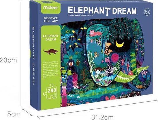 Erkek genel Large Animal-Shaped Puzzle Elephant Dream