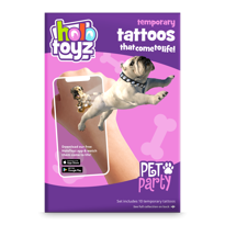 genel HoloToyz Tattoo Pet Party AR Uyumlu Geçici Dövme 