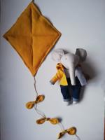 Men genel Kite Wall Accessory - Mustard Color