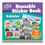 Men genel Reusable Sticker Book - Vehicles 3 Yaş+