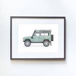 Erkek genel Vehicles Green Land RoverDefender Küçük-Gri