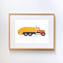 genel Diggers - Vehicles Yellow Garbage Truck Orta -	Nat 