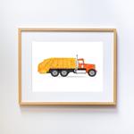 Erkek genel Diggers-Vehicles Yellow Garbage Truck Orta -Nature