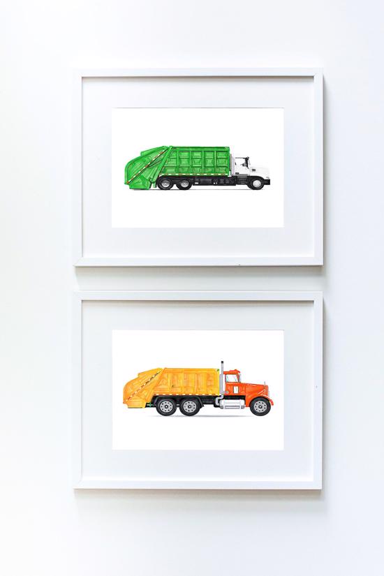 Erkek genel Diggers - Vehicles Green Farbage Truck Büyük	-Beya