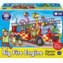 genel Big Fire Engine Puzzle -New (+3 Yaş) 